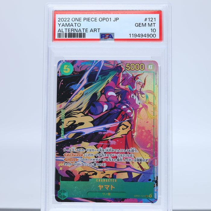 Yamato OP01-121 SEC Alternate Art – Japanese – PSA 10 Gem Mint